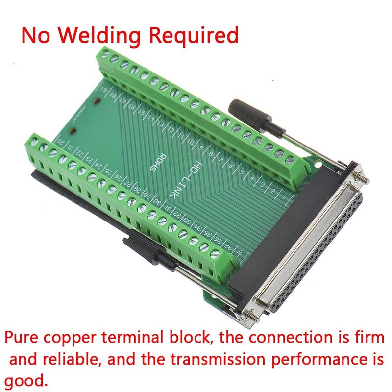 ANMBEST DB37 Solderless RS232 D-SUB Serial to 37-pin Port Terminal Female Adapter Connector Breakout Board - Image 3